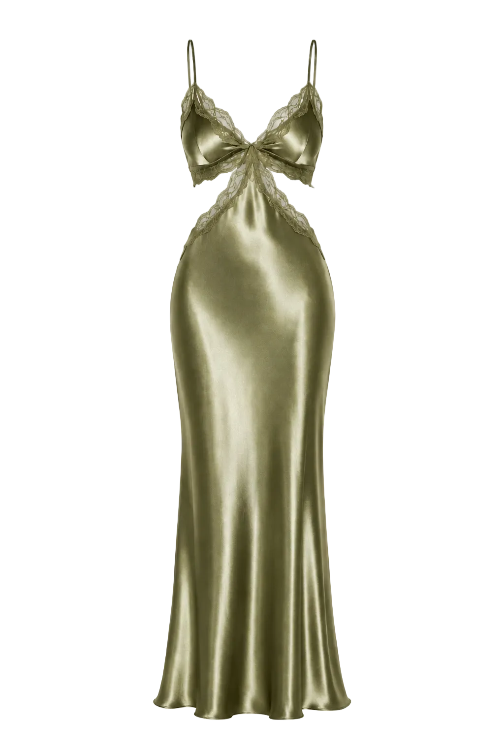 فستان حرير توت فاخر بقصة ملتوية - Mulberry Silk Twisted Dress