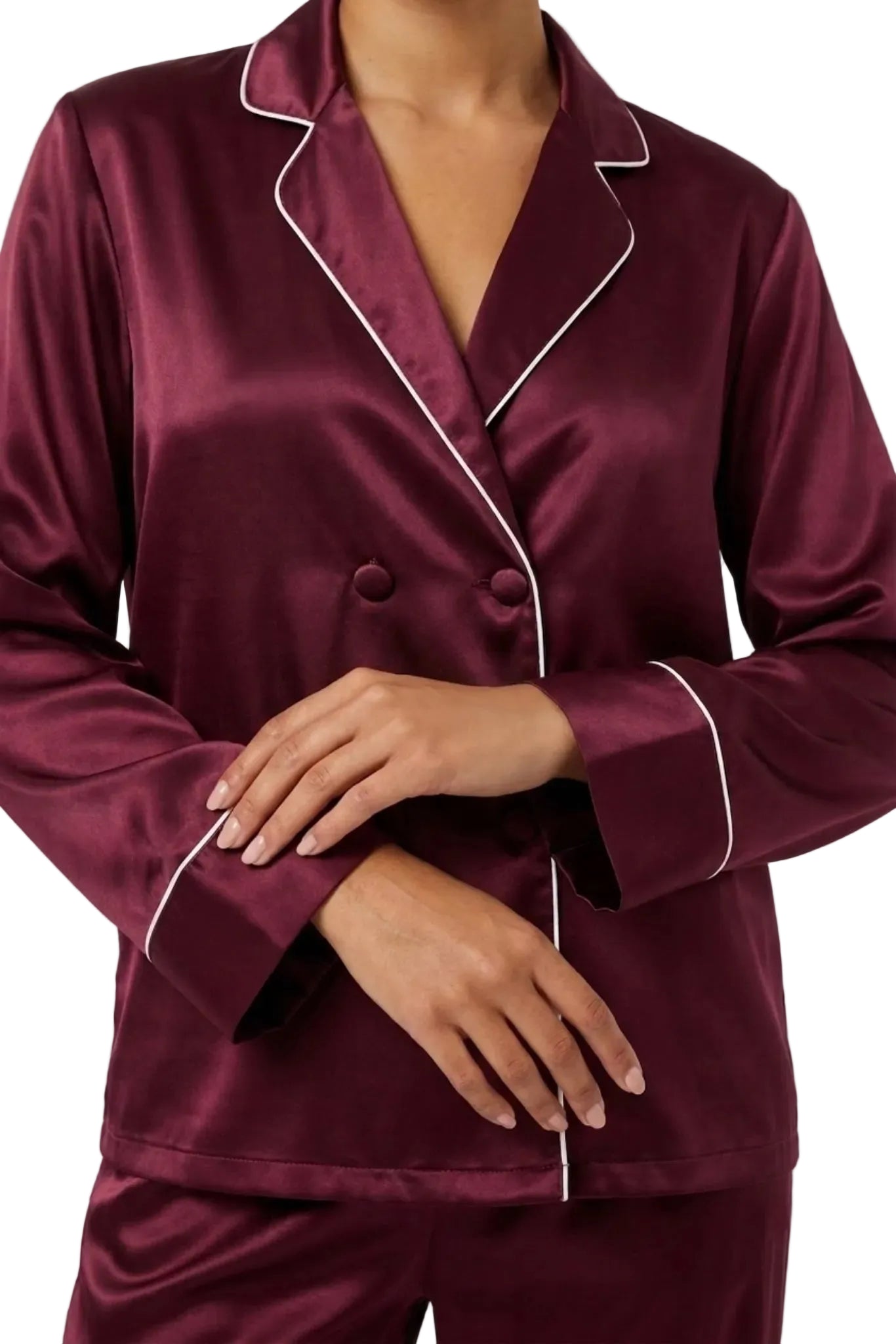 بيجامة حرير توت فاخرة - Grade 6A | Silk Pajama Set