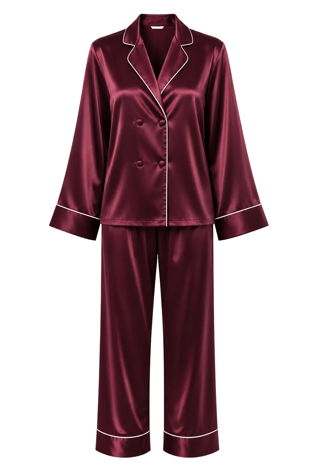 بيجامة حرير توت فاخرة - Grade 6A | Silk Pajama Set