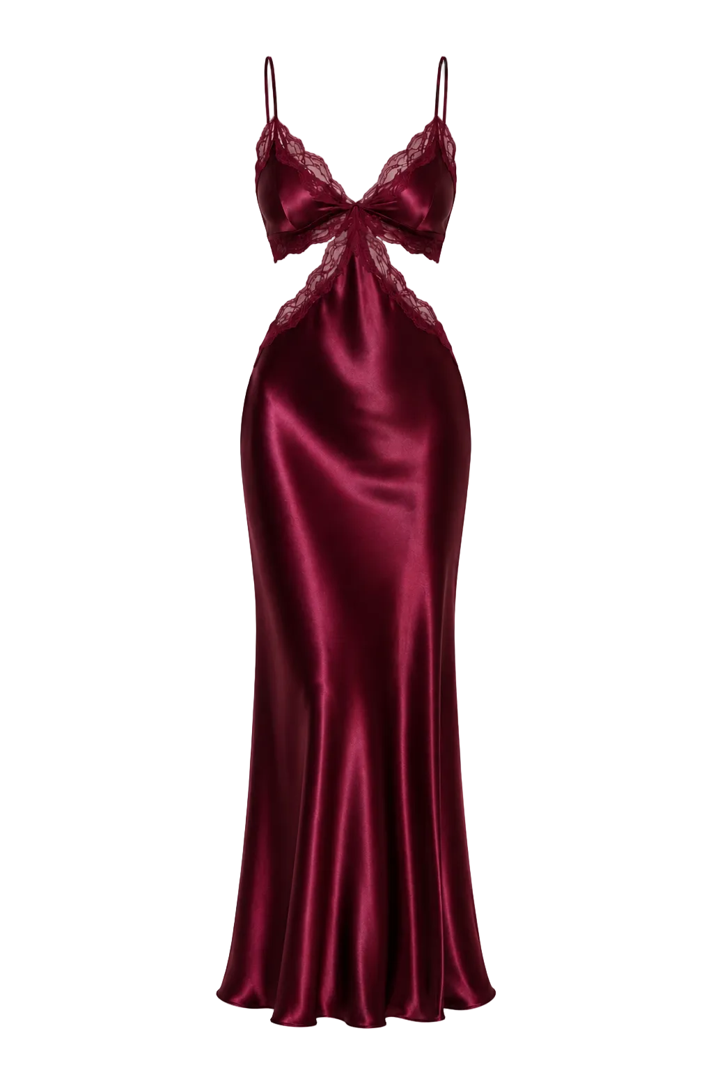 فستان حرير توت فاخر بقصة ملتوية - Mulberry Silk Twisted Dress