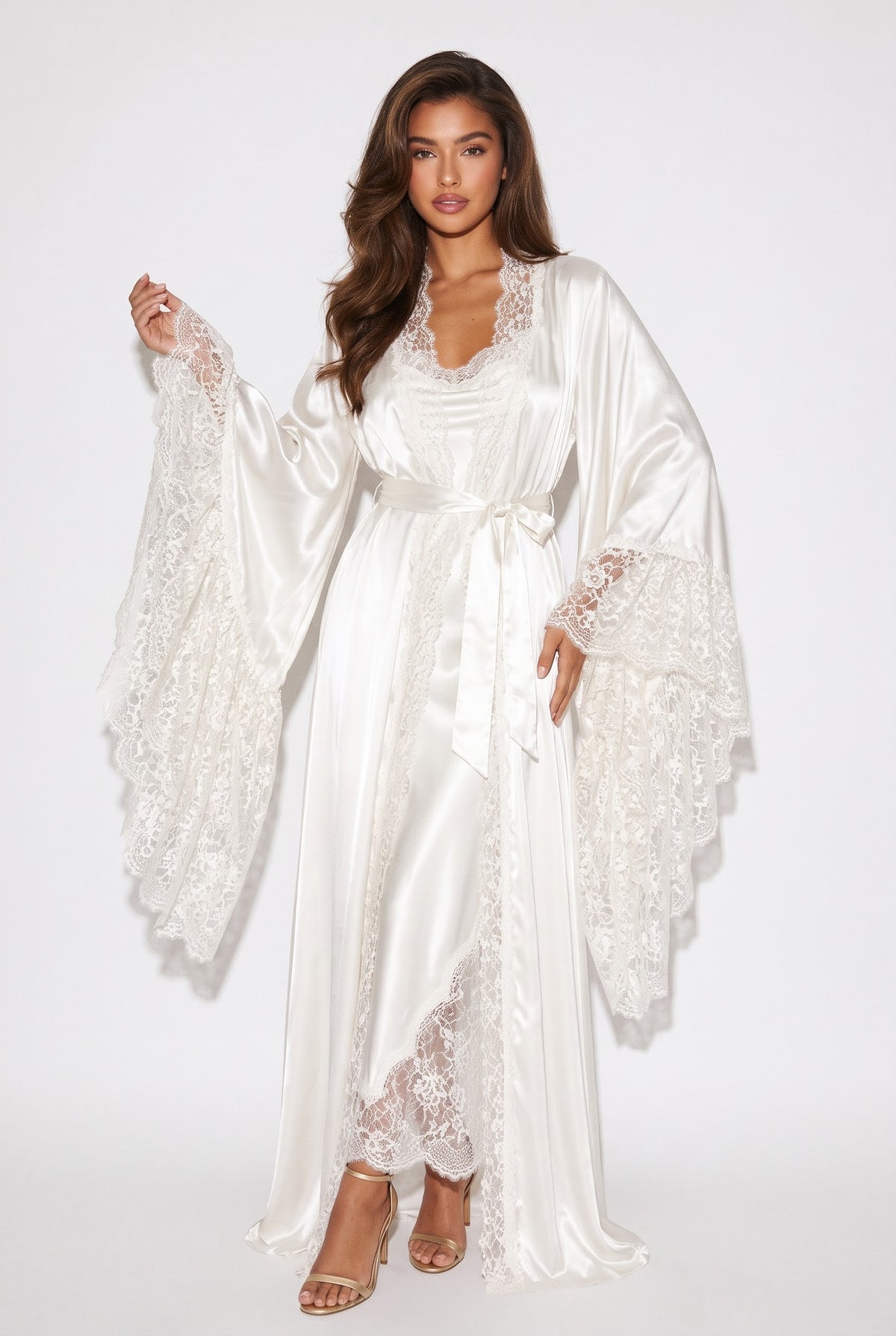 Bridal Atelier Mulberry Silk Robe & Gown Set