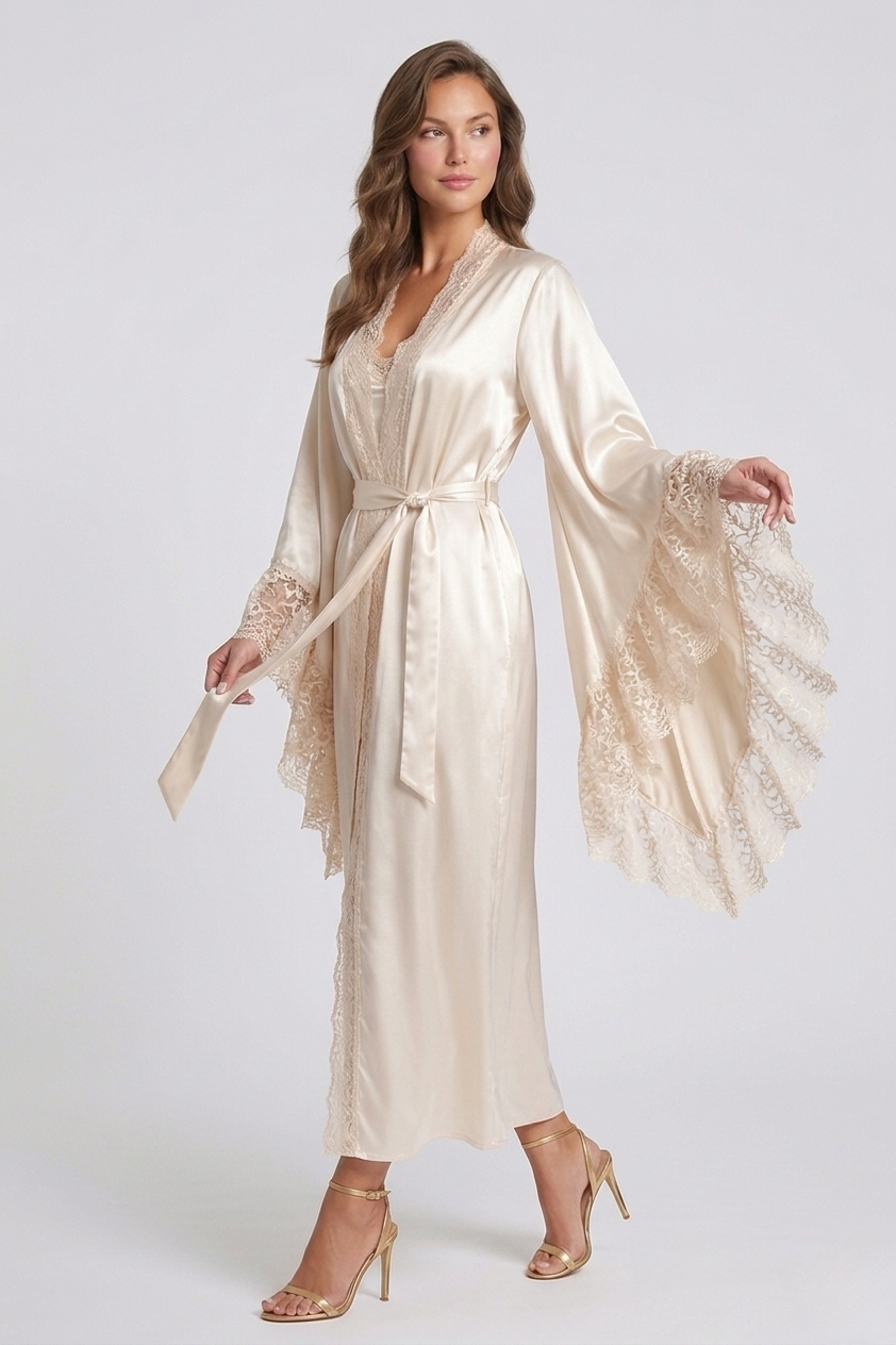 Atelier Bridal Set - Mulberry Silk Robe & Dress