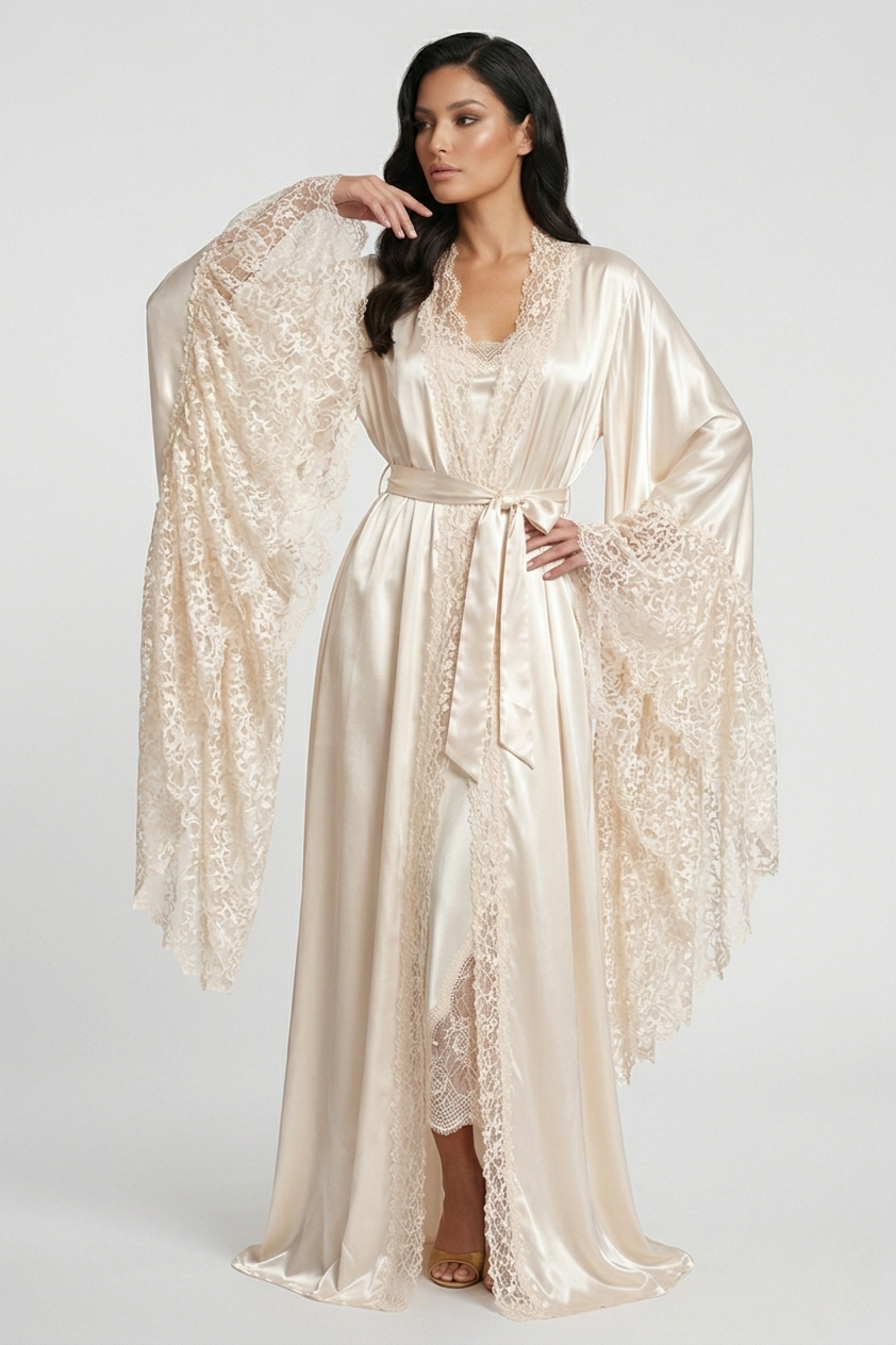 Atelier Bridal Set - Mulberry Silk Robe & Dress