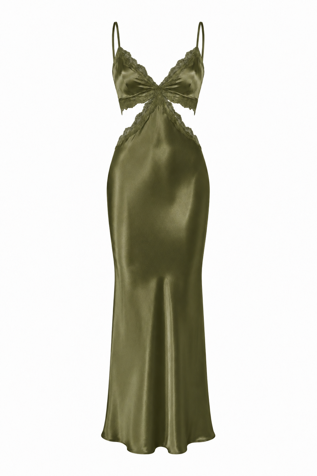 فستان حرير توت فاخر بقصة ملتوية - Mulberry Silk Twisted Dress