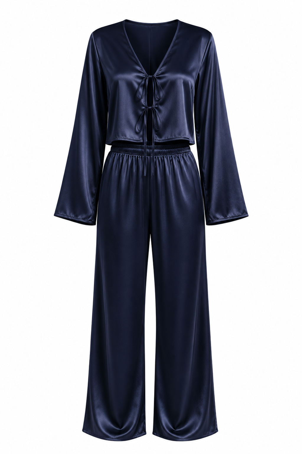 طقم بيجامة حرير توت فاخر - Grade 6A | Silk Pajama Set
