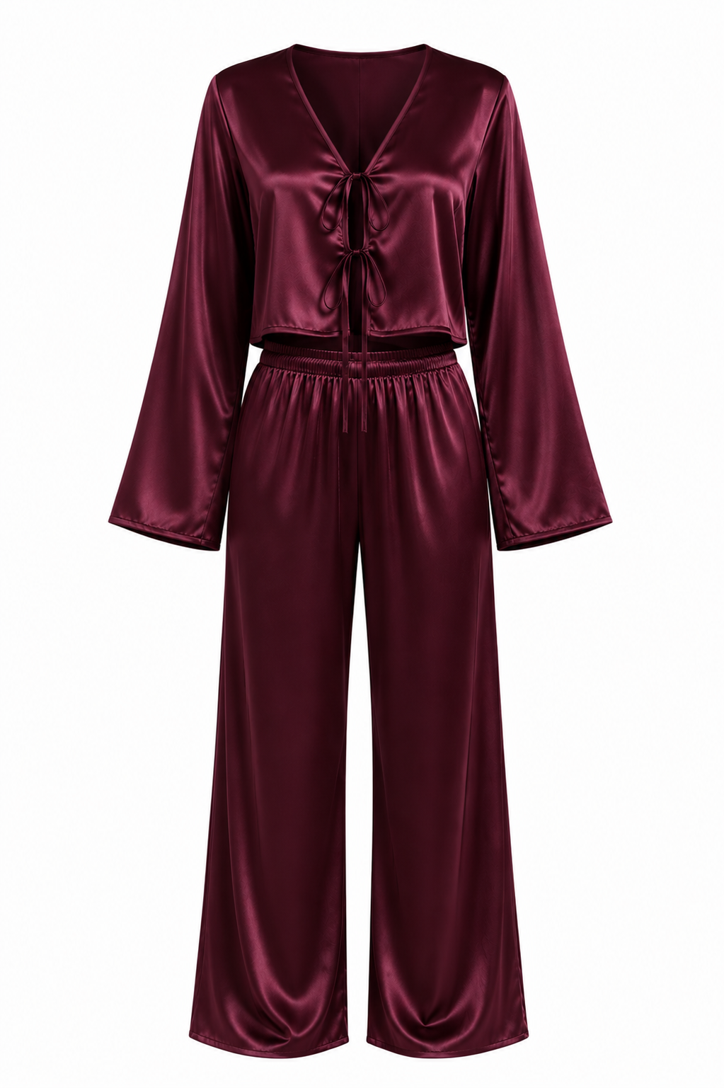 طقم بيجامة حرير توت فاخر - Grade 6A | Silk Pajama Set