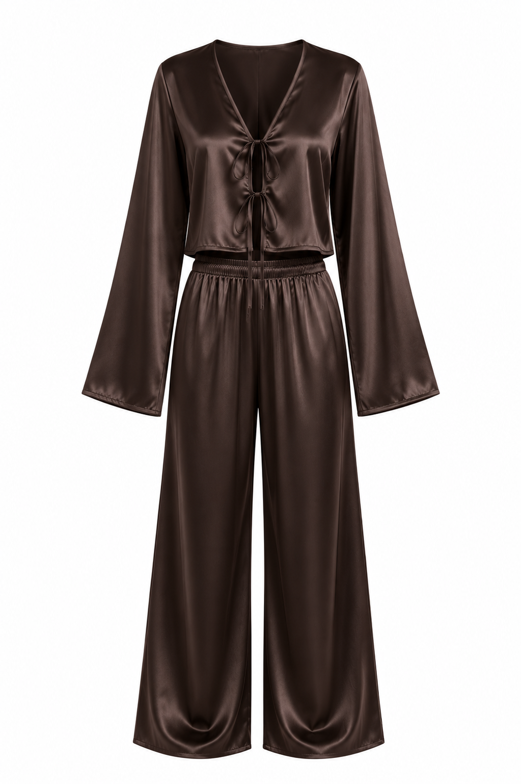 طقم بيجامة حرير توت فاخر - Grade 6A | Silk Pajama Set