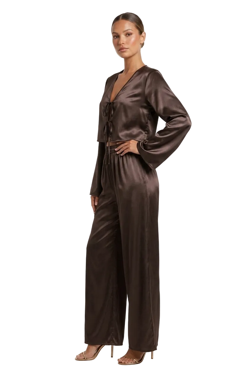 طقم بيجامة حرير توت فاخر - Grade 6A | Silk Pajama Set