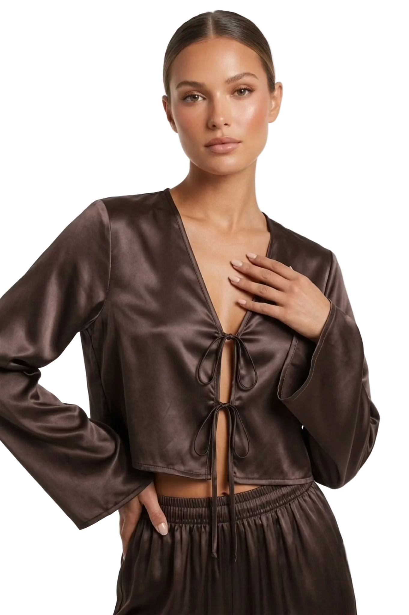 طقم بيجامة حرير توت فاخر - Grade 6A | Silk Pajama Set