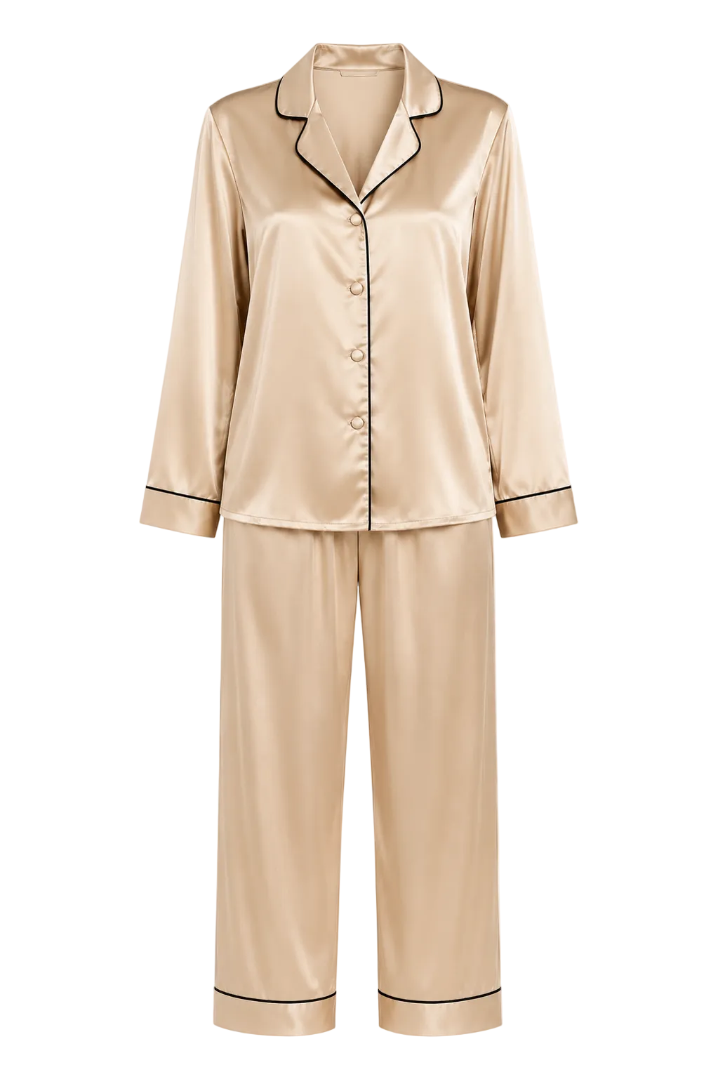 بيجامة حرير توت فاخرة - Grade 6A | Silk Pajama Set