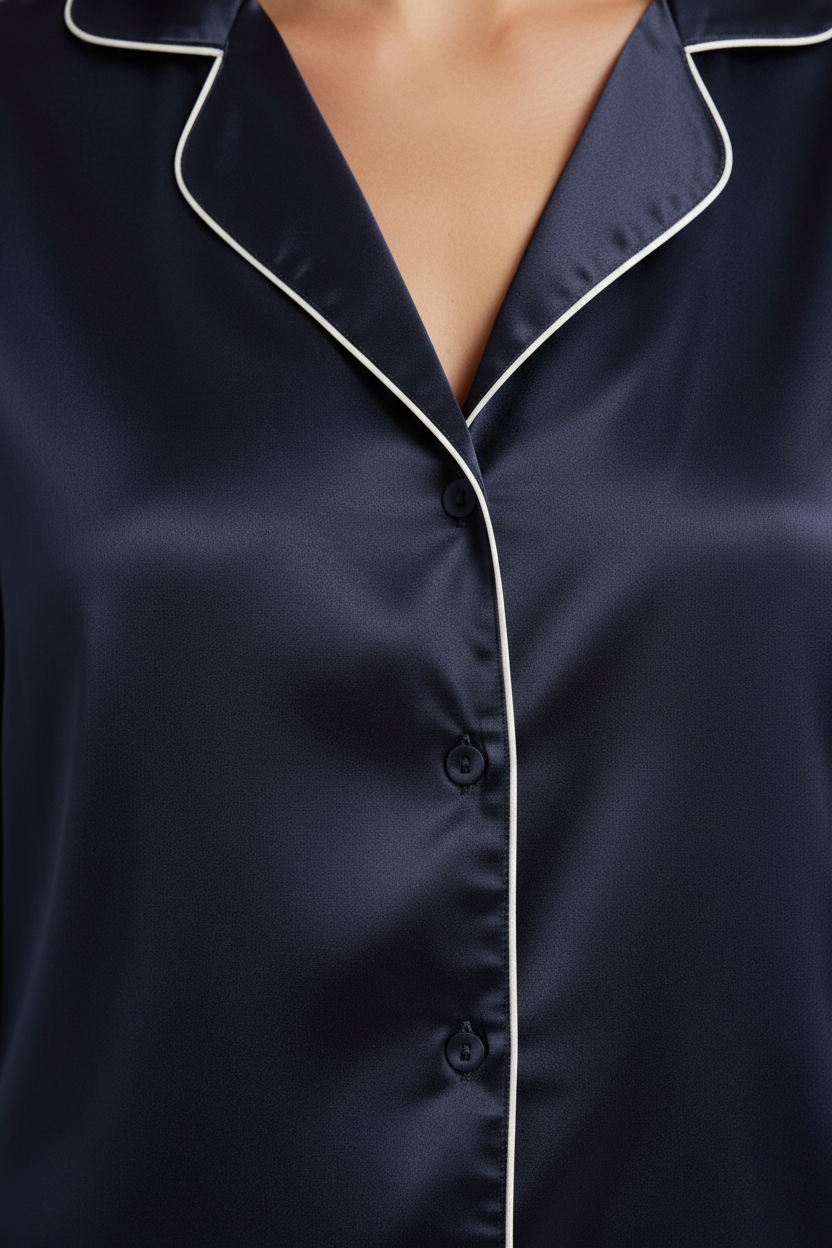 بيجامة حرير توت فاخرة - Grade 6A | Silk Pajama Set