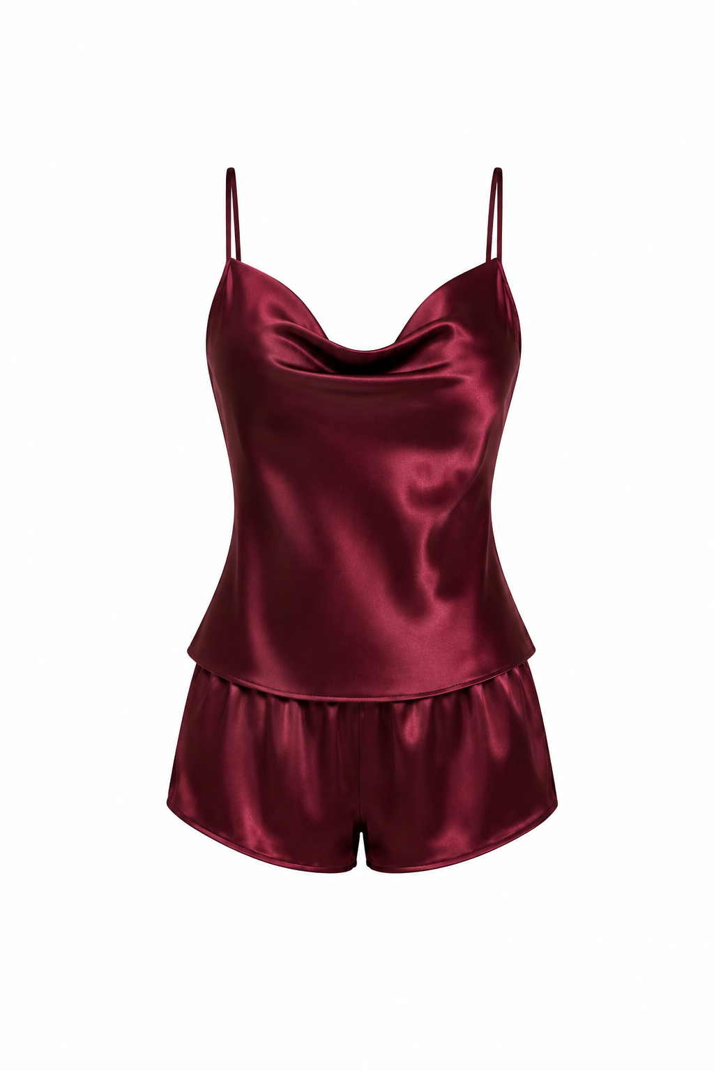 طقم بيجامة قصير حرير توت فاخر - Grade 6A | Silk Short Pajama Set